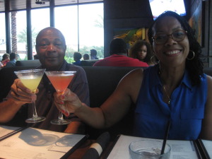 My mom and dad toasting to a great evening.