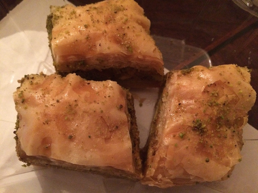 Ummm... baklava. One can never go wrong with baklava. Although these treats are not house-made, I still enjoyed digging into them. They had a few different flavors, but honestly, the only one that I could remember were the pistachio ones. 